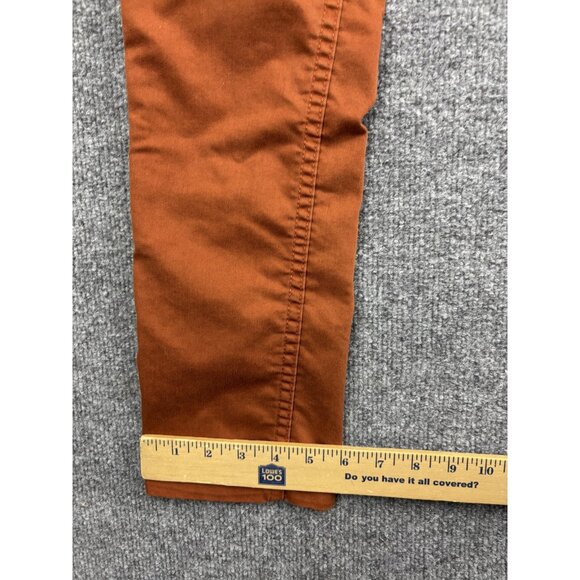 Toad&Co Pants Womens 6 Rust Brown Organic Cotton Stretch Chino Skinny Casual - Picture 6 of 8